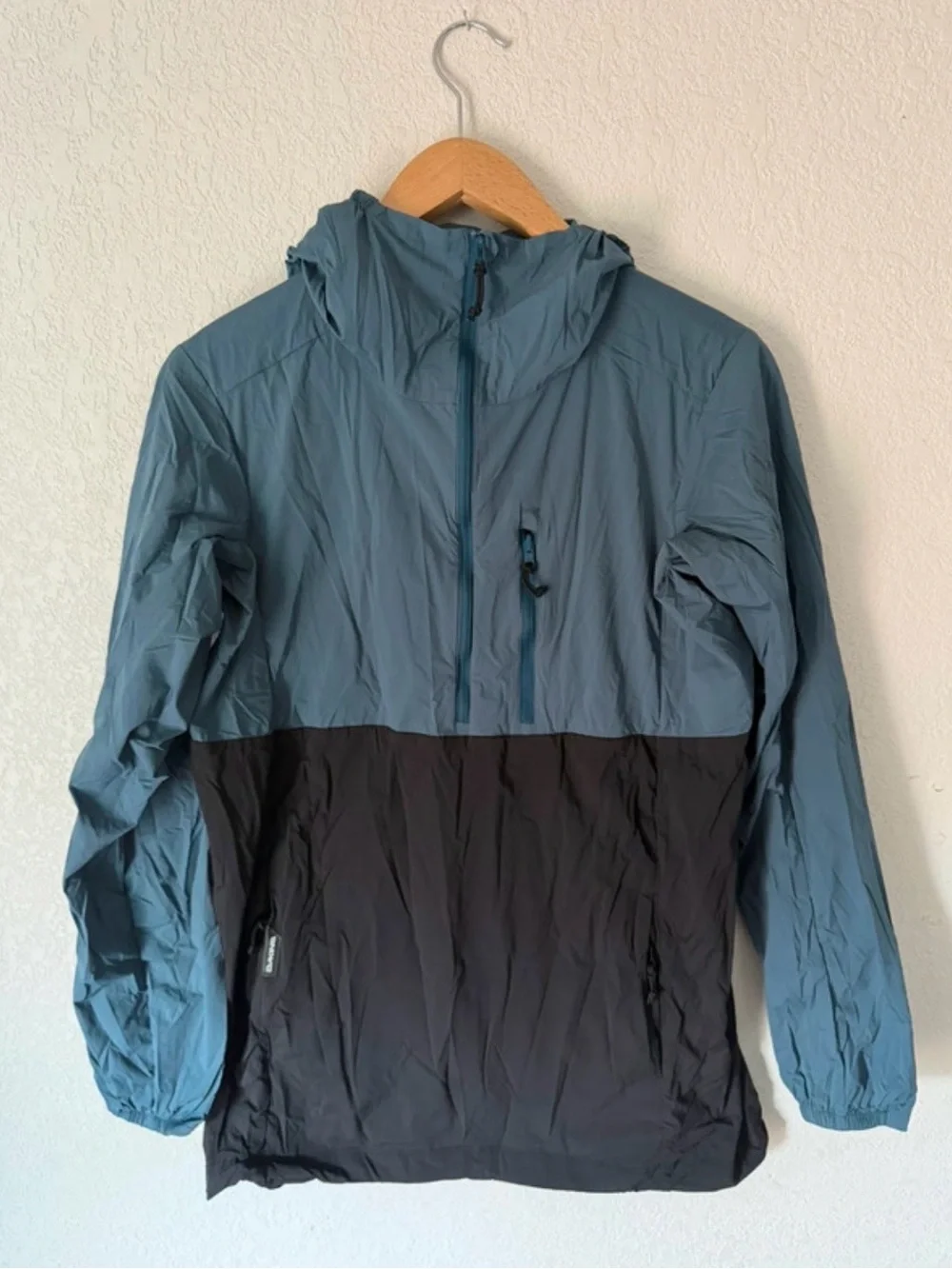 DAKINE Mens Hooded Full Zip Nylon Windbreaker Jacket Colorblock M